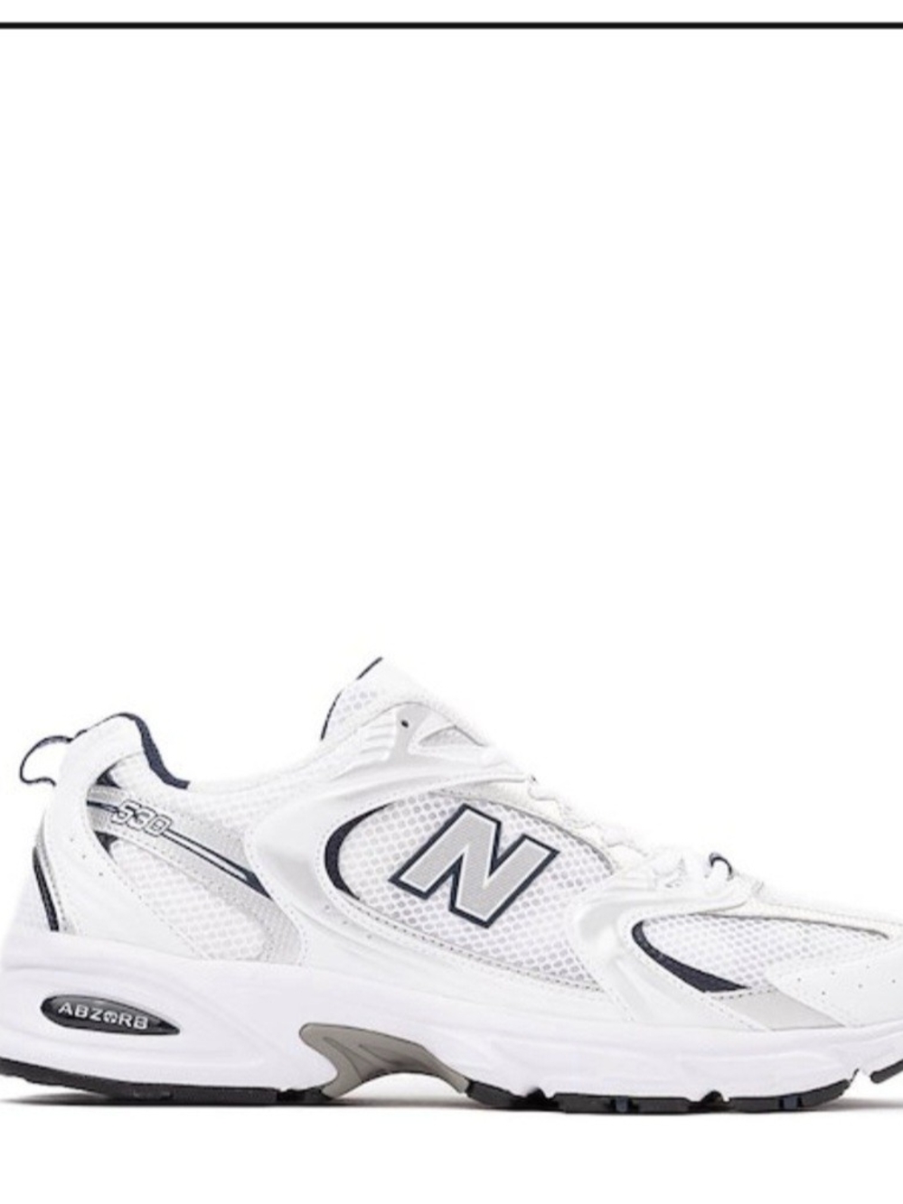 New Balance White/Navy Men's 530 Athletic Sneakers